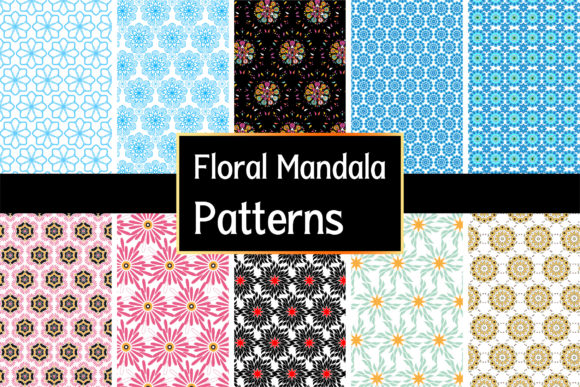 10 Seamless Floral Mandala Patterns for Bold Design