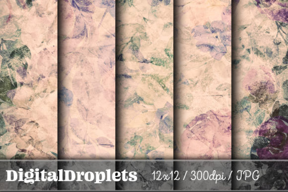 Blossoming Flowers Vol. 13: A Vintage Textured Paper Collection