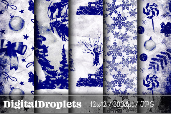 Christmas Time Vol. 21: Gothic & Grungy Vintage Paper Set