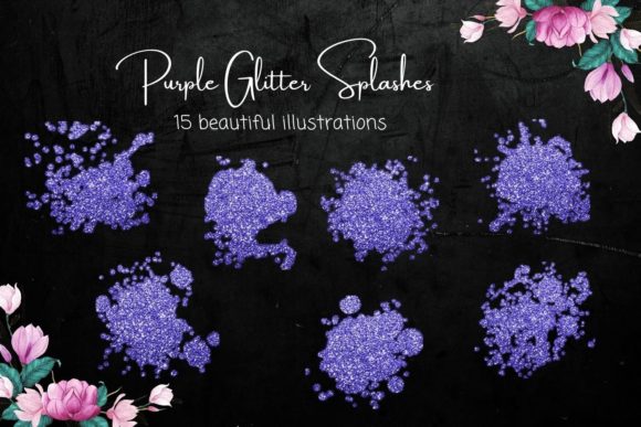 Elevate Your Designs with the Blue Glitter Shapes Collection