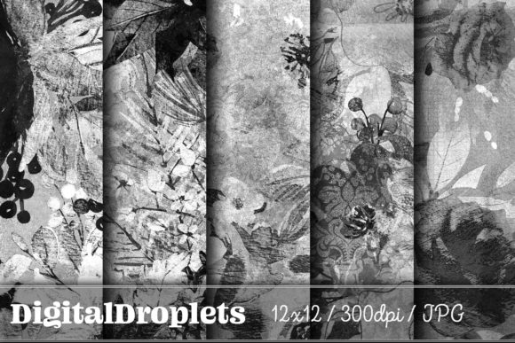 Gilded Flowers Vol. 14 | Collection: Moody Floral Design Assets