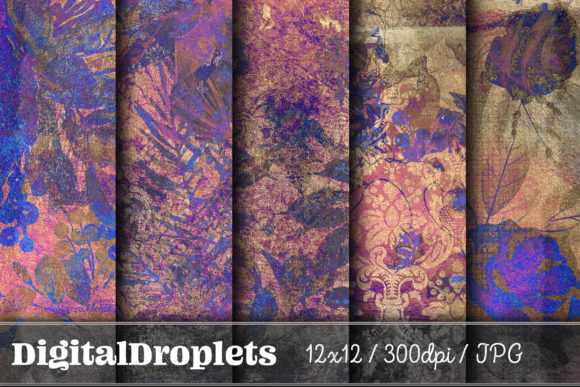 Gilded Flowers Vol. 5: A Gothic Floral Paper Collection
