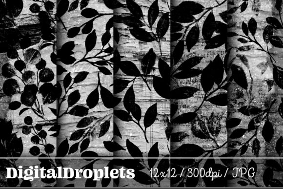 Leaves in the Wind Vol. 12 | Collection: A Designer's Guide to Vintage Texture