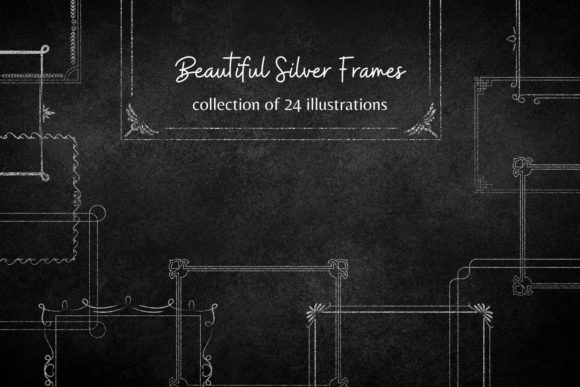 Silver Glitter Frames: Elevate Your Design Projects