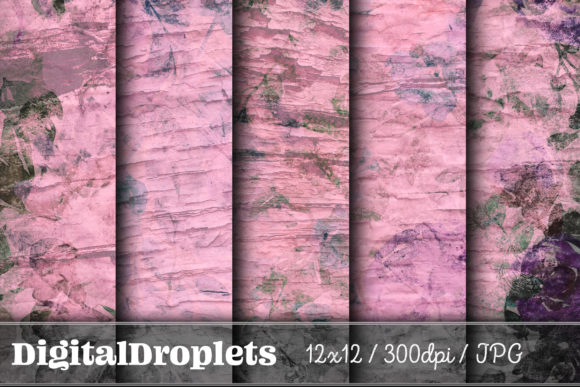 Weathered Blossoming Flowers Vol. 7: Vintage Textures for Modern Design